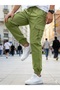 Cargo Pants with Cargo Pockets Jogger Cotton Lycra Elastic Cuff Cargo Pants - 3