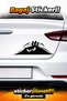 Luggage Sticker 20X8 cm Monster Monster Auto Sticker - Car Window Sticker Black White Gold Silver Red