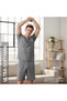 Mens Loungewear Sets Pajamas Set Family Night Soft Sleepwear Wear Nightshirt - 5