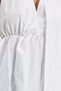 Women's Regular Cut Double Breasted Collar Halter Neck Detail Elastic Waist Sleeveless Ecru Blouse Shirt - 6