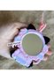 2 in 1 Cute Anime Cat Girl Child Hanging Mirror Keychain Bag Accessory Ornament Pink - 4