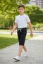 Boy's Blue Jean Capri Shorts Elastic Waist Summer Denim Capri - 3