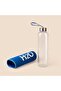H2O Glass Flask with Case - Transparent / Blue - 600 ml - 4