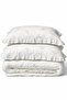 Nadia Daisy Embroidered Cotton Satin Double 6 Piece Duvet Cover Set - 2