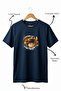 Unisex Fisherman Carp Fish Printed 100% Cotton Crew Neck Basic T-Shirt