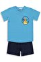 Sand Wave Printed Set for 2-5 Years - Blue