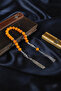 Silver Design Ateş-I Sıkma Amber Zaza Prayer Beads - 4