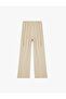 Beli Lace-Up Aerobin Satin Wide-Leg Trousers - 4