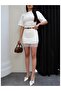 Belt Li Lace Detail Shorts Skirt