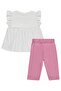 Flower Printed 2-5 Years Set - Ecru - 3