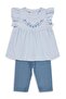 Floral Printed 2-5 Years Old Set - Blue