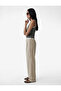 Beli Lace-Up Aerobin Satin Wide-Leg Trousers - 2