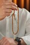 Kazaz Tasseled Beyzi Model Orange Crimped Amber Prayer Beads
