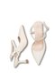 Elara Aria Women's Pointed Toe Open Back Thin Heeled Shoes 0012710 Skin Rustic - 5