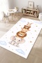 Play Mat Machine Washable Non-Slip Base Stain-Resistant Children's Room Carpet