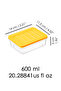 1 Piece Microwave Compatible Storage Container - Organizer Food Container 600 ml Yellow - 3
