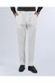 Slim Fit Striped Trousers with Belt Detail Beige T13685