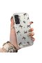 Samsung Galaxy M34 Compatible High-Quality Brown Bow and Dot Printed Case - 2