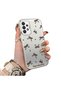 Samsung Galaxy A73 Compatible High-Quality Brown Bow and Dot Printed Case - 2