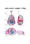 3PCS Unicorn Rolling School Backpack Set for Girls – 16" Lightweight Trolley Bag - 2