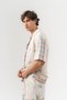 Coastal Patterned Short Sleeve Shirt and Elastic Waist Shorts Set - 4