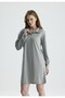 Polo Neck Long Sleeve Dress - 3