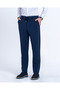 Slim Fit Beli Lace-Up Trousers Navy Blue T14555 - 2