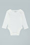 3 Pack Solid Bodysuits with Long Sleeves - 2