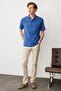 Men's Polo Neck T-Shirt Cobalt Blue - 7