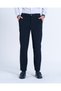 Italian Style Slim Fit Seersucker Fabric Men's Trousers Navy Blue T13687 - 2