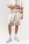 Coastal Patterned Short Sleeve Shirt and Elastic Waist Shorts Set - 7