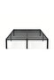 Metal Bed Frame: Simple, heavy-duty single platform with under-bed storage. - 5