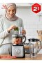جهاز تحضير الطعام وخلاط متعدد الوظائف 10 في 1 مع مطحنة، سرعتان + نبضي، ضمان لمدة سنتين - 6