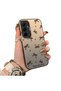 Samsung Galaxy A55 Compatible High-Quality Brown Bow and Dot Printed Case - 2