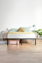 Metal Bed Frame: Simple, heavy-duty single platform with under-bed storage. - 4