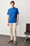 Men's Crew Neck T-Shirt Cobalt blue - 5
