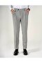 Slim Fit Bel Detailed Trousers Gray T20036-04