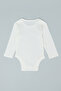 3 Pack Solid Bodysuits with Long Sleeves - 3