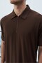 Polo Collar Zippered Fresh Viscose T-Shirt - Tiril Tiril Flexible