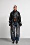 New Season High Collar Biker Crop Women's Leather Jacket - 6