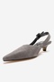 Dioris Gray Suede Genuine Leather Women's Low Heel Shoes - 6