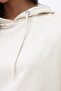 Women's Hooded Crop Ecru - 2