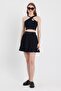 Woman's Strappy Crop Camisole Black - 2