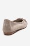 Boleo Beige Suede Mink Genuine Leather Women's Ballerina Shoes - 4
