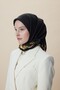 Neva Double-Sided Tivil Silk Scarf Black 90 X 90