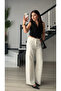 White tensl stone wide leg jeans - 7