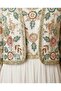 White Ethnic Embroidered Double Set - Jacket and Maxi Dress Set - 2