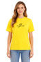 Unisex Oversize Yellow T-Shirt 100% Cotton Beyoutiful Floral Printed Loose Streetwear Women Men T-Shirt