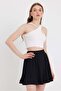 Woman's Strappy Crop Camisole Ecru - 3