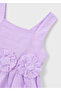 Linen Dress for Ages 4-10 - Purple - 5